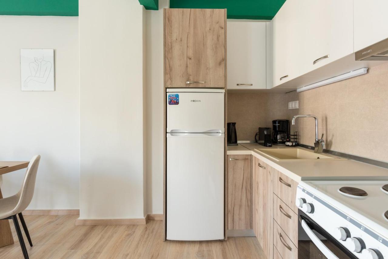 90 négyzetméteres, 2 hálószobás, 1 saját fürdőszobával rendelkező Apartman Vadaris-Dikastiria negye Szaloniki Kültér fotó